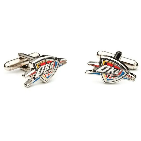 Oklahoma City Thunder Enamel Cufflinks