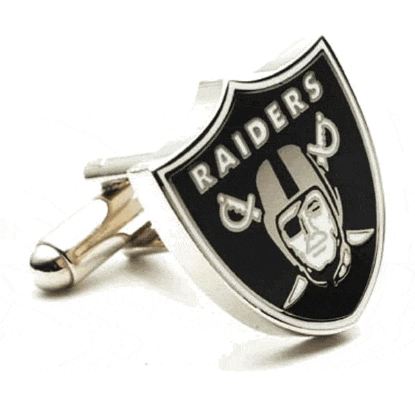 Oakland Raiders Enamel Cufflinks