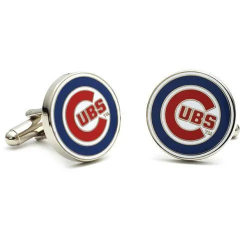 Chicago Cubs Enamel Cufflinks