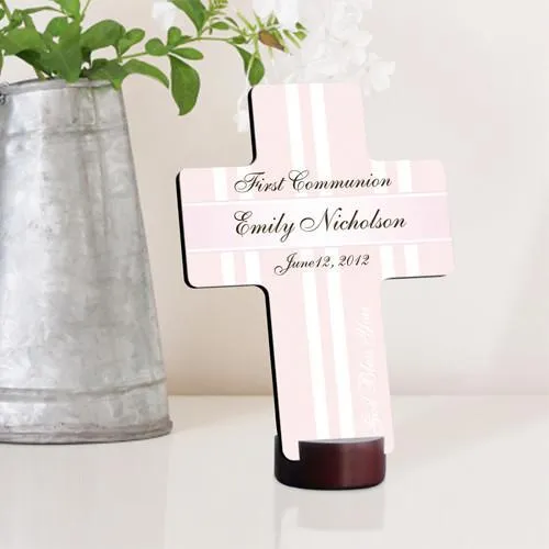 God Bless the Children Personalized First Communion Cross