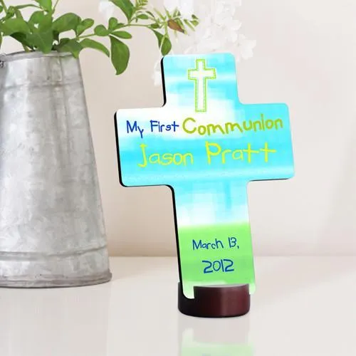 Bright Blessings Personalized First Communion Cross