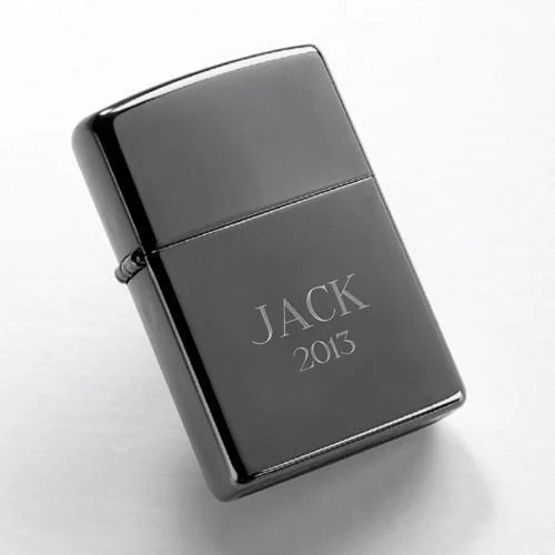 Zippo Personalized Black Ice Lighter
